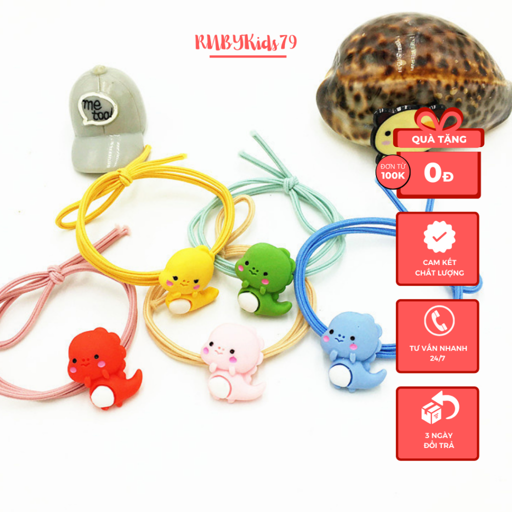 Dây buộc tóc cute khủng long - rubykids79