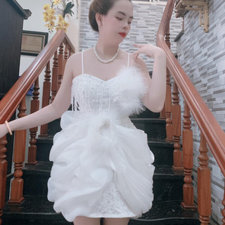 ĐẦM BODY DÚN ĐÍNH LÔNG KẾT RUA ĐÁ
