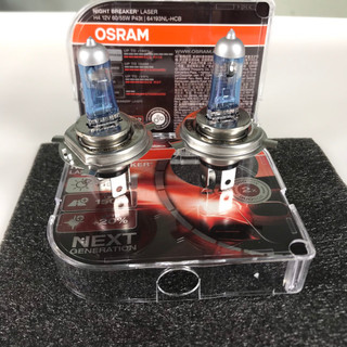 Bộ 2 bóng đèn halogen tăng sáng +150% osram night breaker laser thế hệ mới 12v 60/55w
