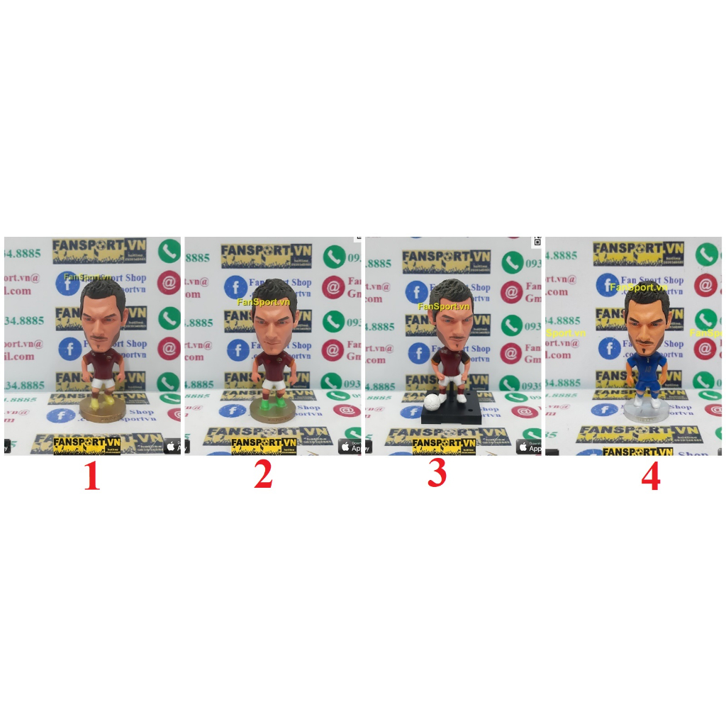 Tượng cầu thủ bóng đá Francesco Totti 10 AS Roma Italia 2014 2015 2016 home kodoto soccerwe plus prostars corinthian