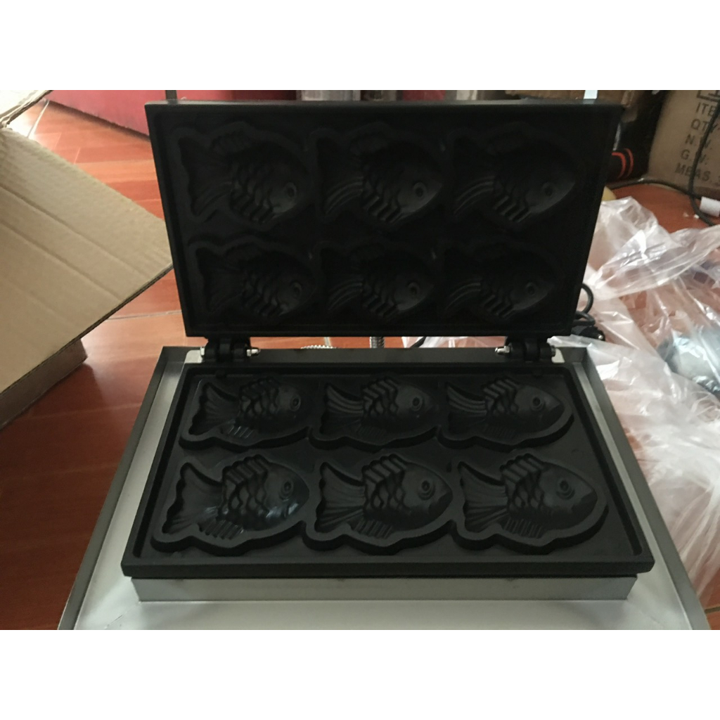 Máy làm bánh cá taiyaki công nghiệp 6 con