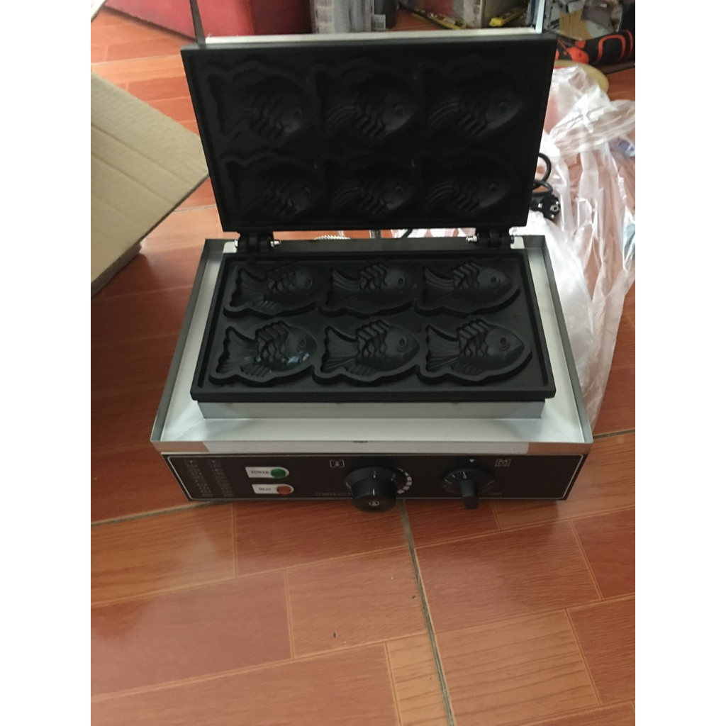 Máy làm bánh cá taiyaki công nghiệp 6 con