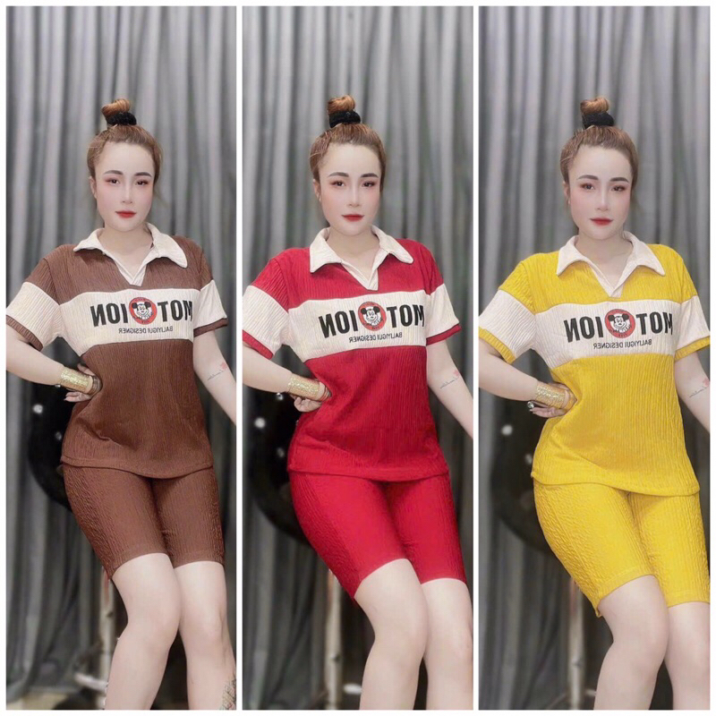 ĐỒ BỘ MẶC NHÀ SÉT ĐỒ BỘ NỮ THỜI TRANG SANG CHẢNH ĐẸP HÓT ÁO CÓ CỔ MẶC NHÀ ĐI CHƠI DU LỊCH _PUSAMSHOP GIÁ RẺ