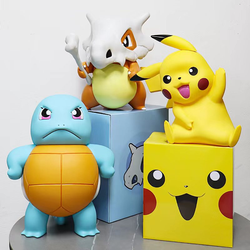 Mô Hình Pokemon,Pikachu Kích Thước Tỉ Lệ  1:1, Full Box Bộ Sưu Tập Nhân Vật, Decor Trang Trí, Quà Tặng Cho Bé