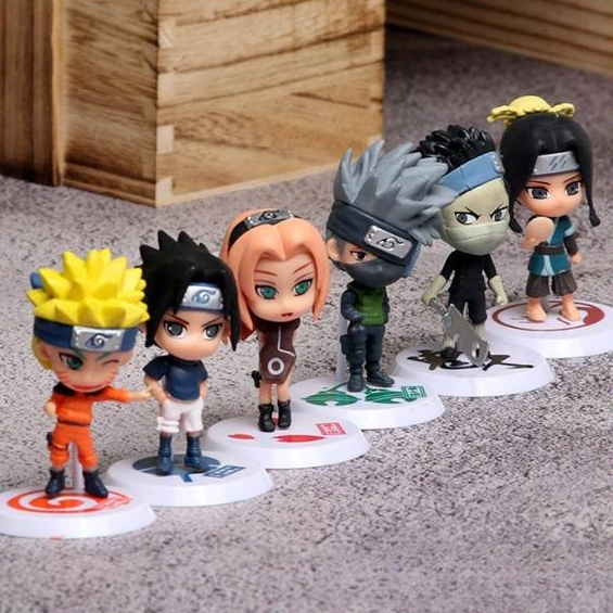 Mô Hình Naruto, Kakashi, Sasuke Chibi, Decor Trang Trí Phòng Học, Bộ Sưu Tập Mô Hình - Cao 5-7 cm - Tượng Figure Naruto