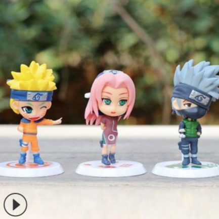 Mô Hình Naruto, Kakashi, Sasuke Chibi, Decor Trang Trí Phòng Học, Bộ Sưu Tập Mô Hình - Cao 5-7 cm - Tượng Figure Naruto