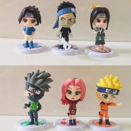 Mô Hình Naruto, Kakashi, Sasuke Chibi, Decor Trang Trí Phòng Học, Bộ Sưu Tập Mô Hình - Cao 5-7 cm - Tượng Figure Naruto