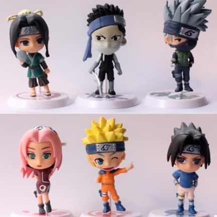 Mô Hình Naruto, Kakashi, Sasuke Chibi, Decor Trang Trí Phòng Học, Bộ Sưu Tập Mô Hình - Cao 5-7 cm - Tượng Figure Naruto