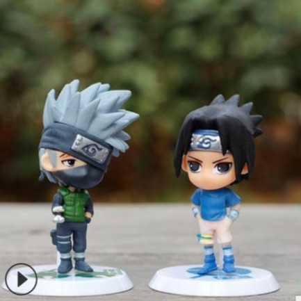 Mô Hình Naruto, Kakashi, Sasuke Chibi, Decor Trang Trí Phòng Học, Bộ Sưu Tập Mô Hình - Cao 5-7 cm - Tượng Figure Naruto