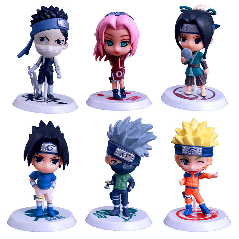 Mô Hình Naruto, Kakashi, Sasuke Chibi, Decor Trang Trí Phòng Học, Bộ Sưu Tập Mô Hình - Cao 5-7 cm - Tượng Figure Naruto