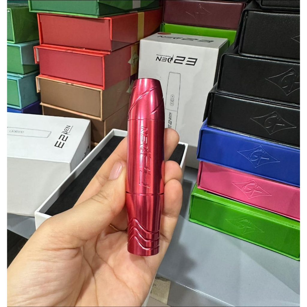 Máy Pen E2 Phun Xăm Môi LoGo in Chìm Chính Hãng, Máy Pen Mini TATTOO Bảo Hành 6 Tháng