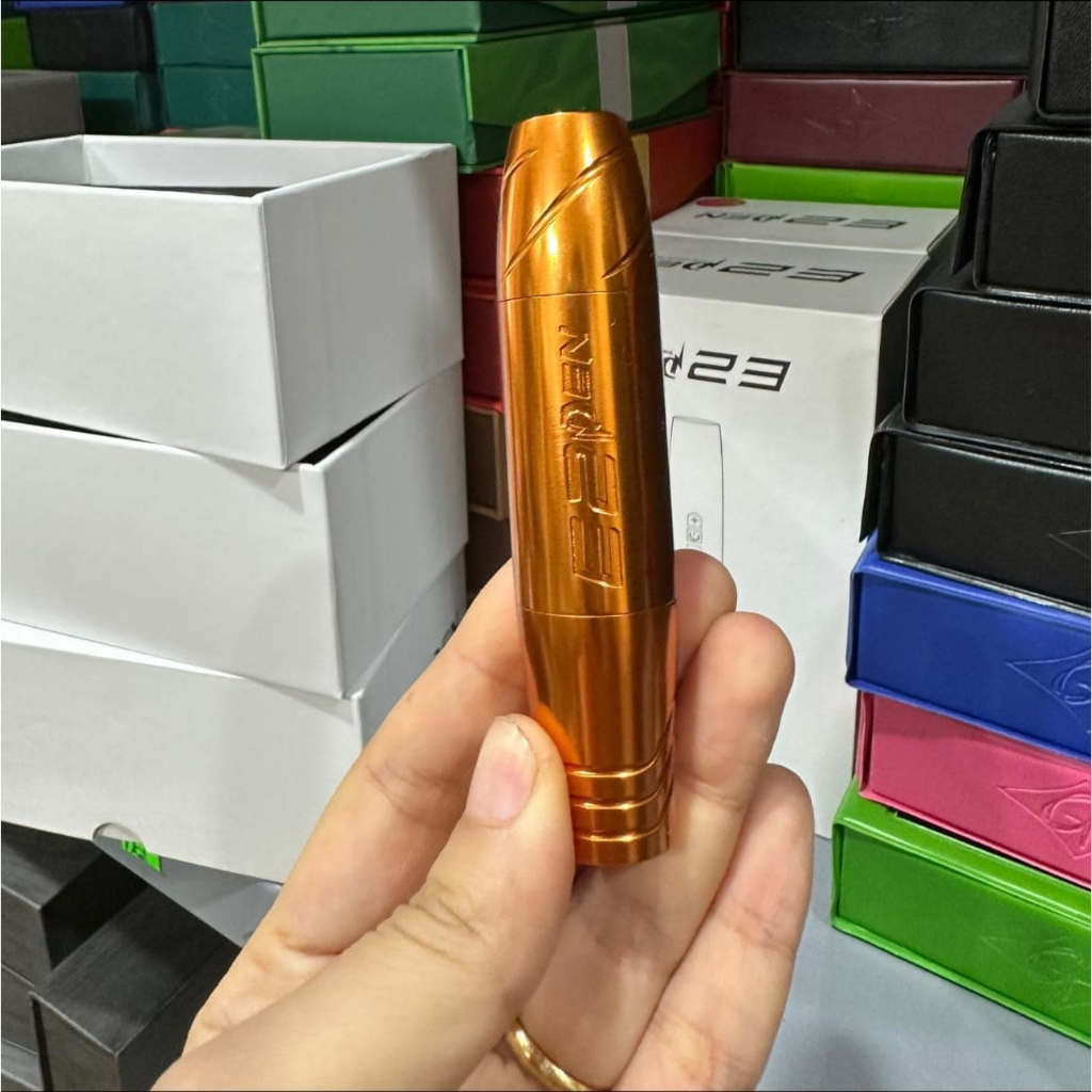 Máy Pen E2 Phun Xăm Môi LoGo in Chìm Chính Hãng, Máy Pen Mini TATTOO Bảo Hành 6 Tháng