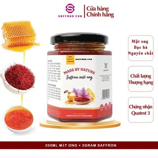 Mật ong saffron hộp 200ml + ngâm 2gram Saffron