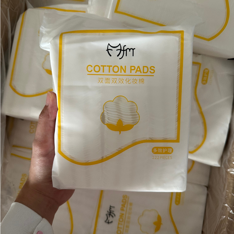 Combo 5 bịch bông tẩy trang mèo cotton pads 222 miếng