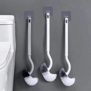  siêu rẻ  Bàn chải cọ toilet cán dài siêu sạch - Chổi chà rửa bồn cầu nhà vệ sinh bền đẹp 