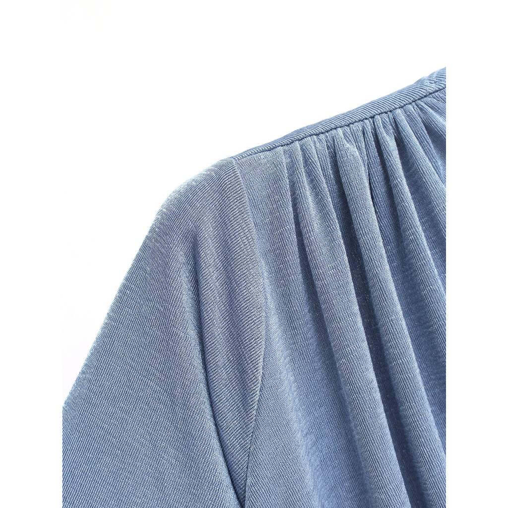 Áo thu nữ VIỆTBROTHERS tay lỡ rúm vai 231ATU03