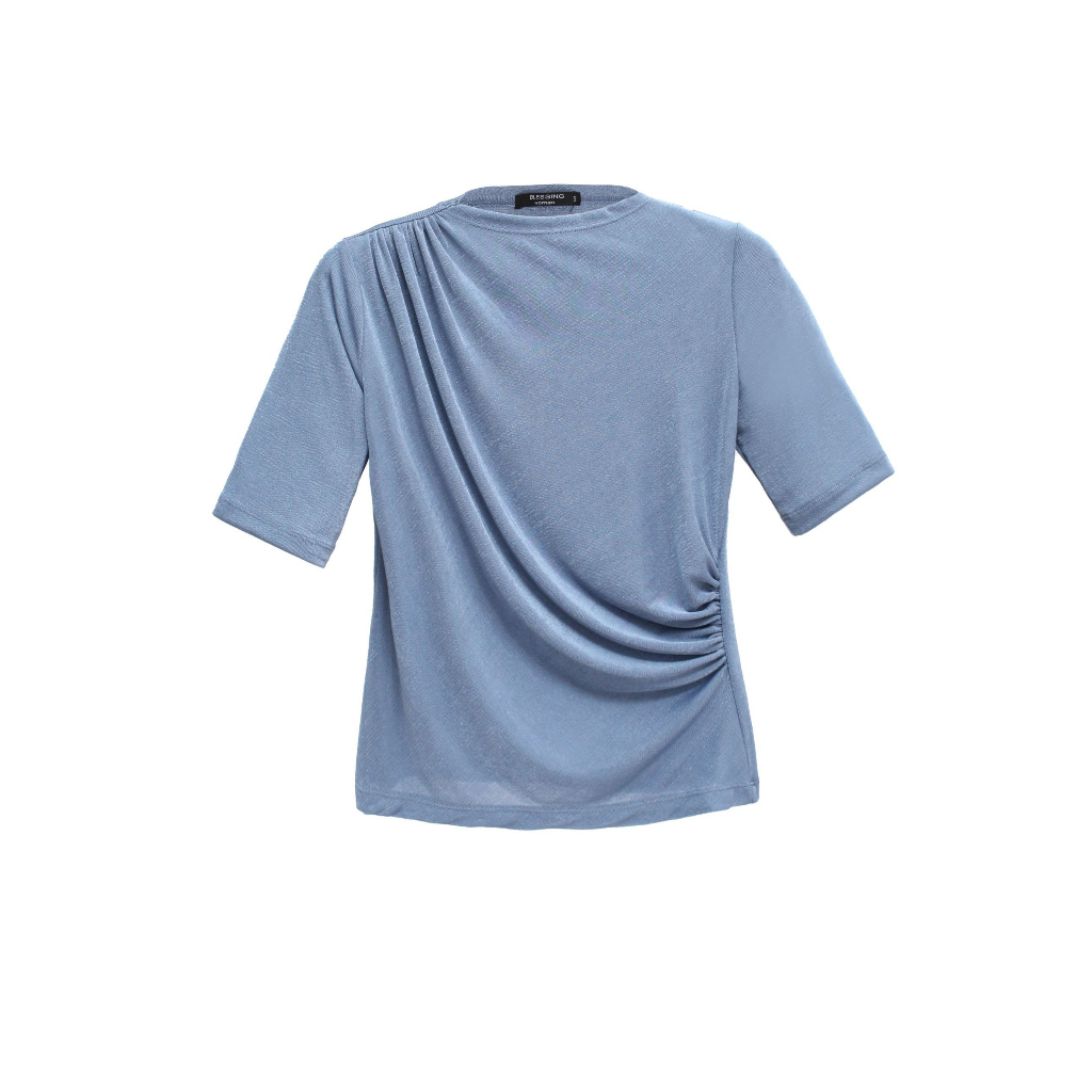 Áo thu nữ VIỆTBROTHERS tay lỡ rúm vai 231ATU03