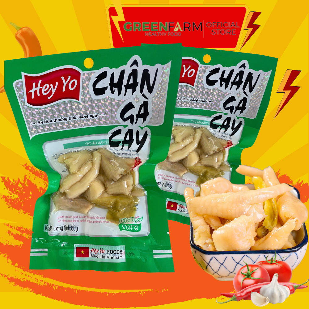 Chân gà Việt Nam ủ vị cay ăn vặt giá rẻ siêu ngon Nông Lâm Food