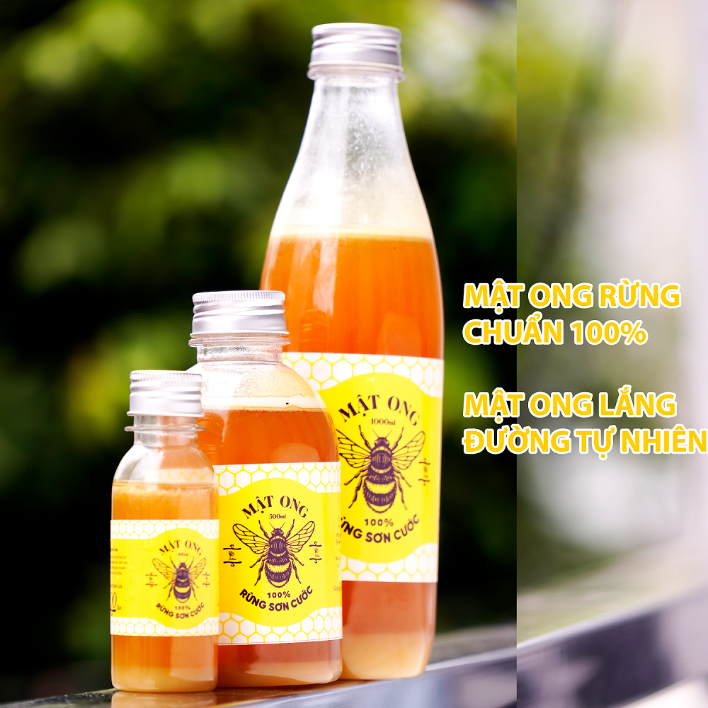 Mật ong rừng chuẩn rừng sơn cước, mật ong kết tinh, mật ong lắng đường, ong khoái, bồi bổ sức khỏe - Latini