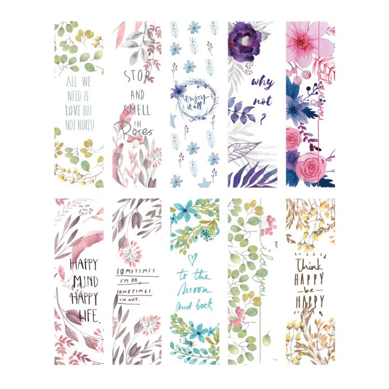 Set 4 bookmark thẻ đánh dấu trang sách