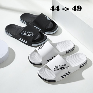 Dép Size Lớn Quai Ngang Big Size Sport Đen Black Dép Chống Thấm Nước Thoáng Khí Dép Lê Ngoại Cỡ 44 45 46 47 48 49 50