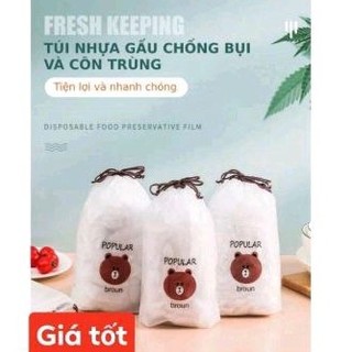 100 túi bọc thực phẩm thiết thực tiện lợi hình gấu