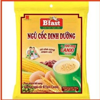 Thực phẩm bổ sung sữa hạt ngũ cốc b'fast canxi túi 20 gói×25g