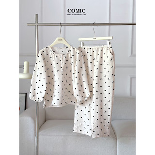 PIJAMA CỔ TRÒN QUẦN DÀI COMICHOUSE