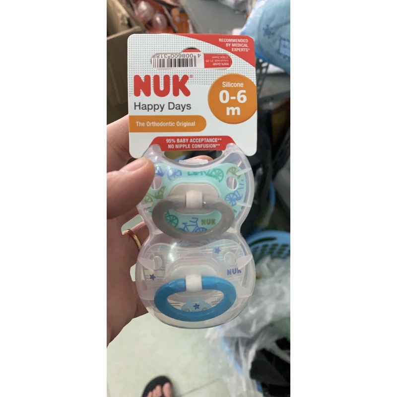 Bộ 2 Ti NUK HappyDays Silicon