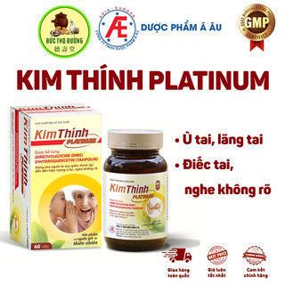 Kim Thính Platinum - Phiên bản cải tiến 60 viên - Tăng cường thính lực, cải thiện nghe không rõ, ù điếc tai từ thảo dược