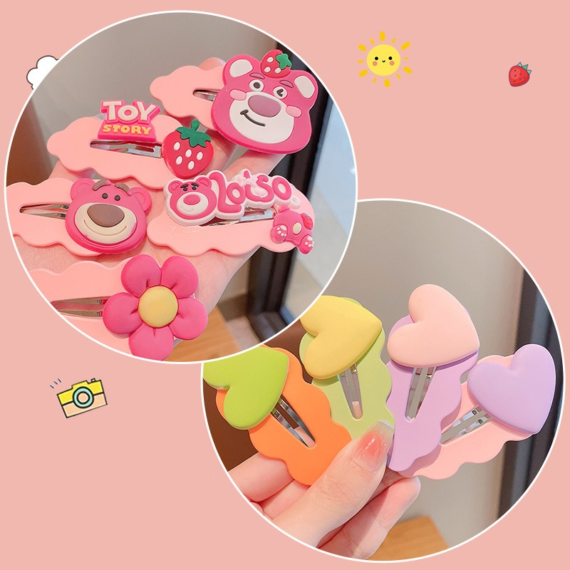 Set 5 kẹp tóc lotso dễ thương BAG U S5KTLOTSO35