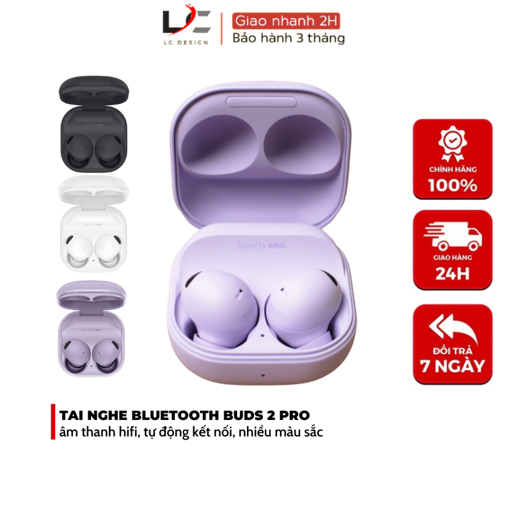 Tai Nghe Bluetooth Buds 2 Pro Không Dây Âm Thanh Hay Chống Nước Chống Ồn