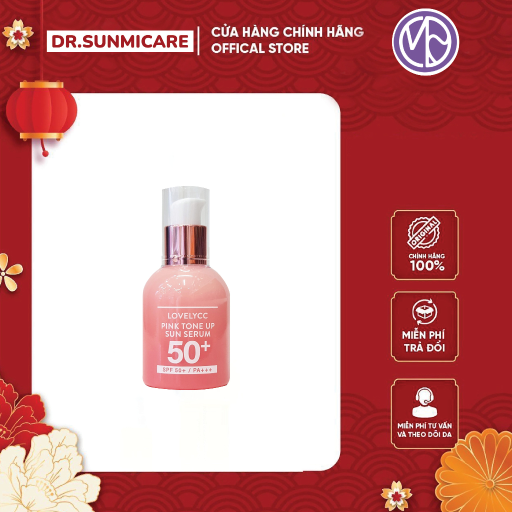 Serum Chống Nắng Nâng Tone LovelyCC Pink Tone Up SPF50+/PA+++