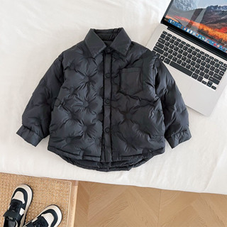 ÁO PHAO LÔNG VŨ SUÊU NHẸ, DÁNG SƠ MI KHOÁC CHO BÉ