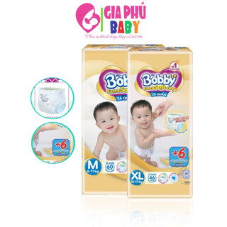 Tã quần cao cấp bobby extra soft dry siêu mềm m60/l52/xl46/xxl42