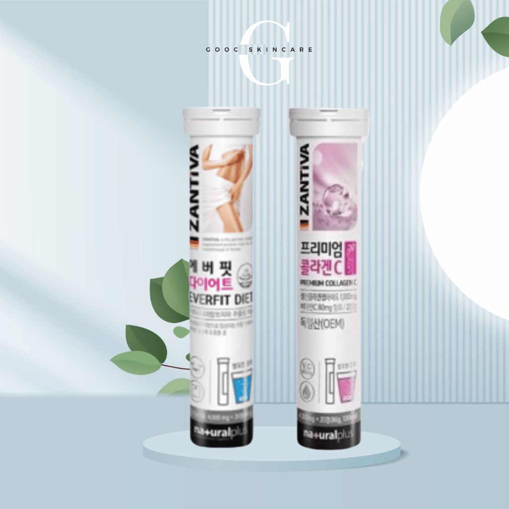Viên Sủi Zantiva Everfit Diet & Premium Collagen C - 20 Viên