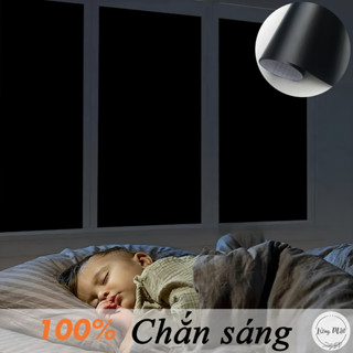 Decal Dán Đen Chống Nắng, Cản Sáng - Giấy Dán Đen Sử Dụng Dán Kính, Bàn, Tường, Tủ...Khổ 122cm