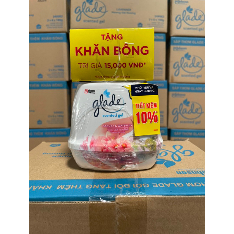 Combo 2 cục Sáp Glade tặng khăn bông