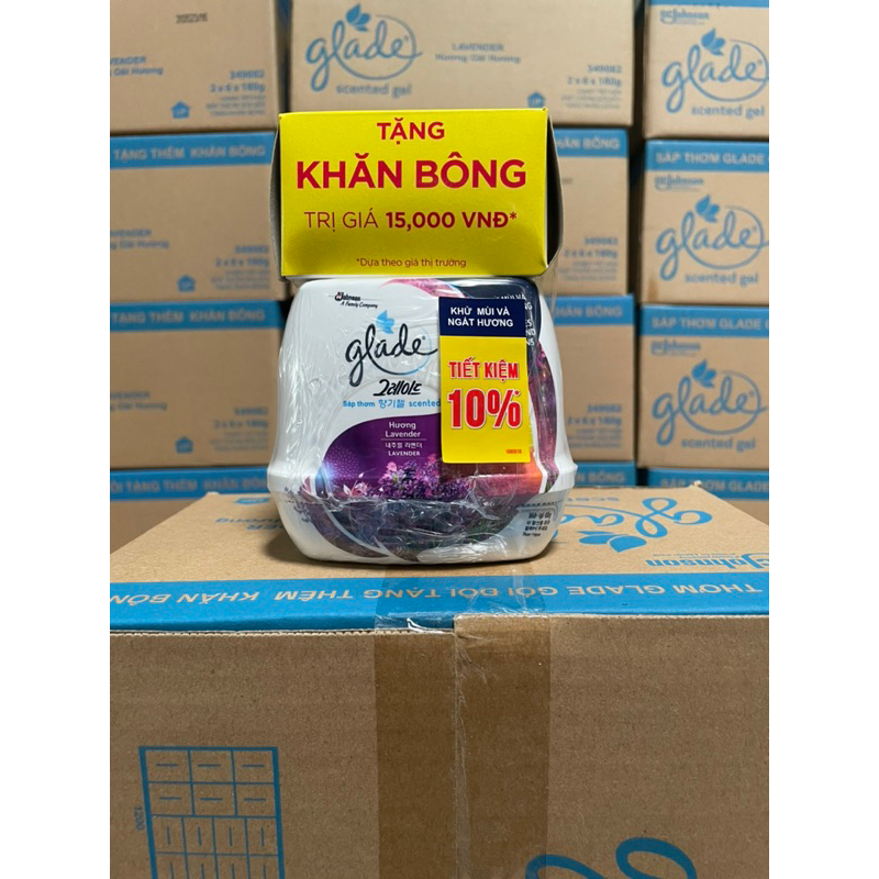 Combo 2 cục Sáp Glade tặng khăn bông