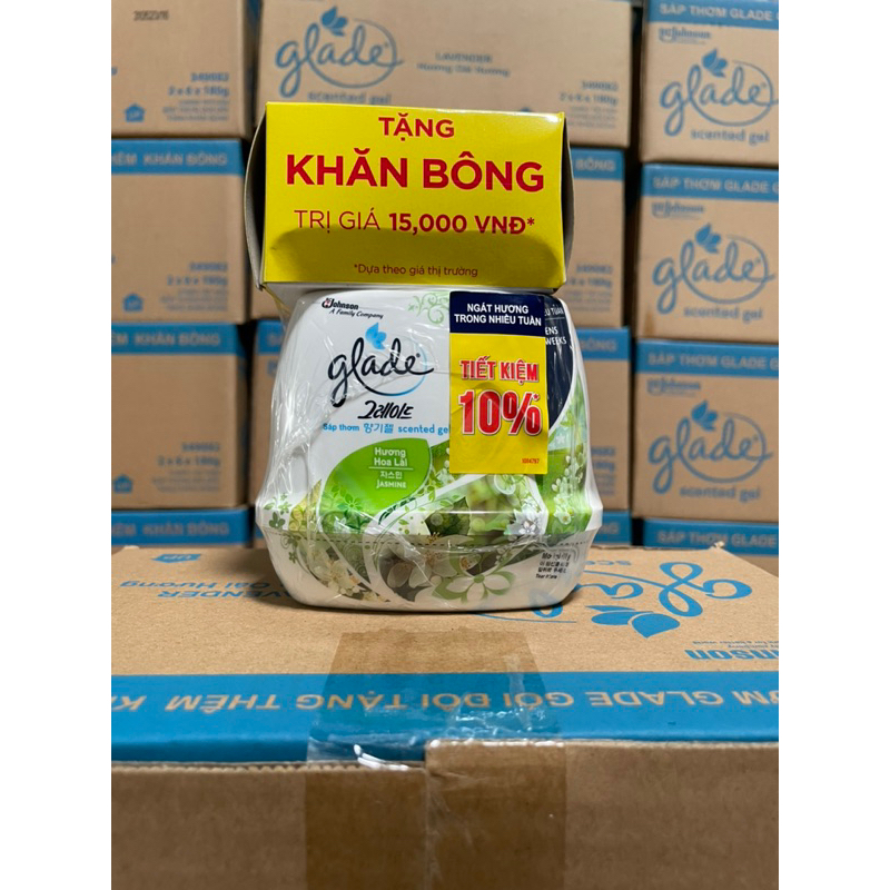 Combo 2 cục Sáp Glade tặng khăn bông
