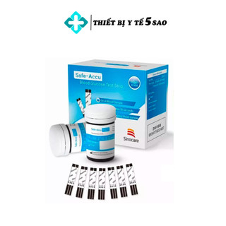  Hộp 50 que test tiểu đường thử đường huyết Sinocare Safe Accu tiện lợi tại nhà 