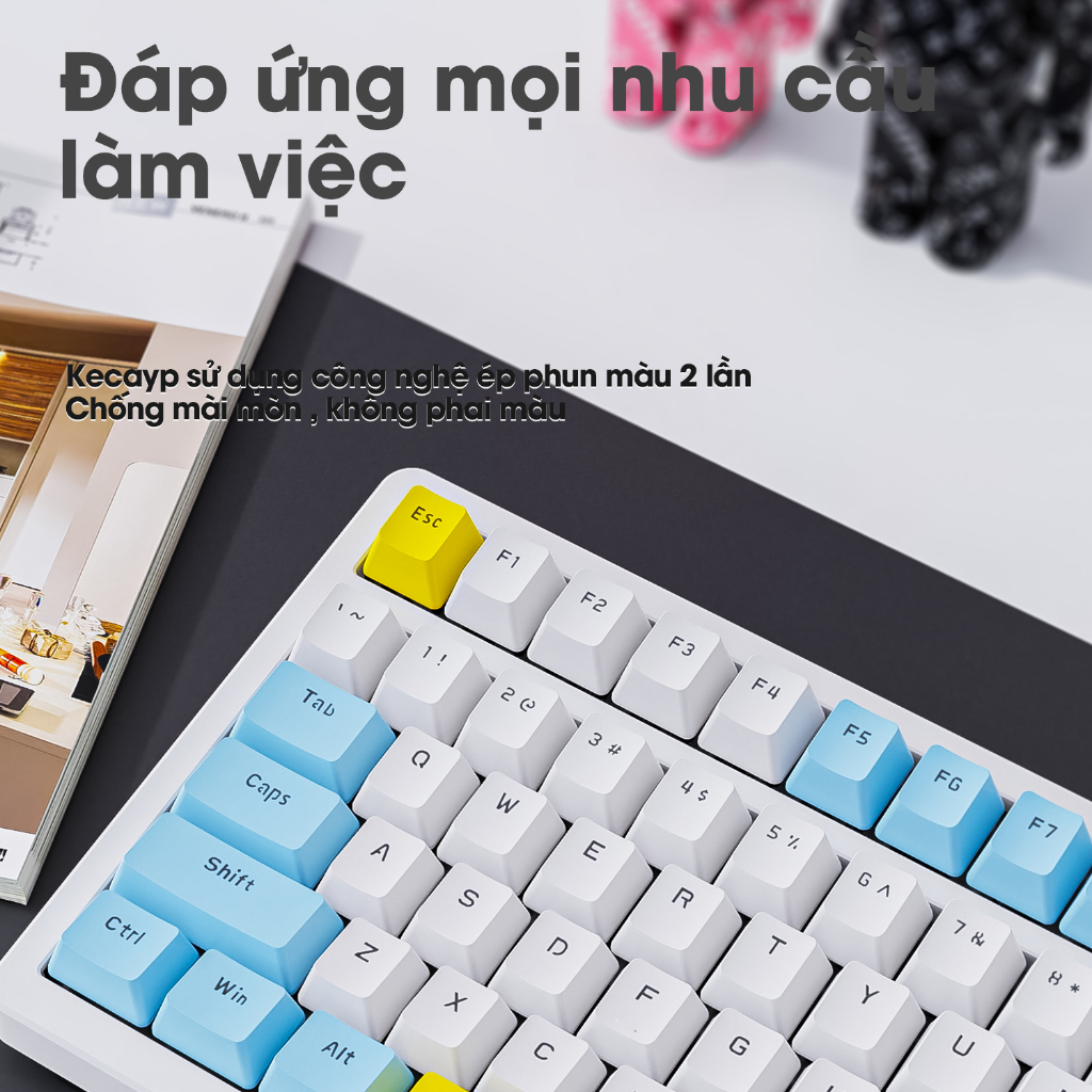 Bàn Phím Cơ Gaming K3 Max - Red Switch - 20 Chế Độ Led - Hotswap - Lót Foam Cách Âm 2 Lớp Gõ Êm
