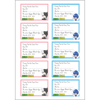 Combo 50 nhãn vở và 149 sticker hero team