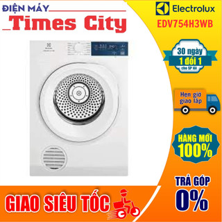 Máy sấy quần áo electrolux edv754h3wb 7.5 kg