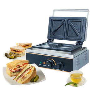 Máy Làm Bánh Hotdog, máy làm bánh waffle tam giác, nướng bánh mì sandwich