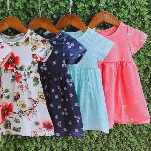 Váy cọc tay bé gái