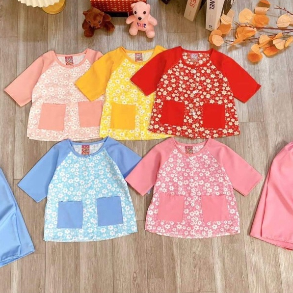 Bộ lụa bà ba bé gái 5-18kg