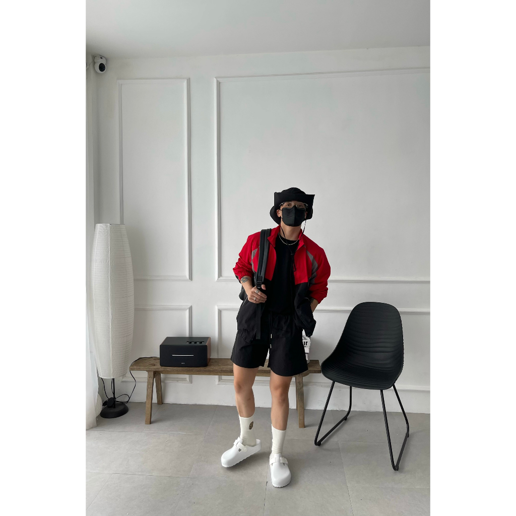 Áo khoác dù 2 lớp form basic phối màu