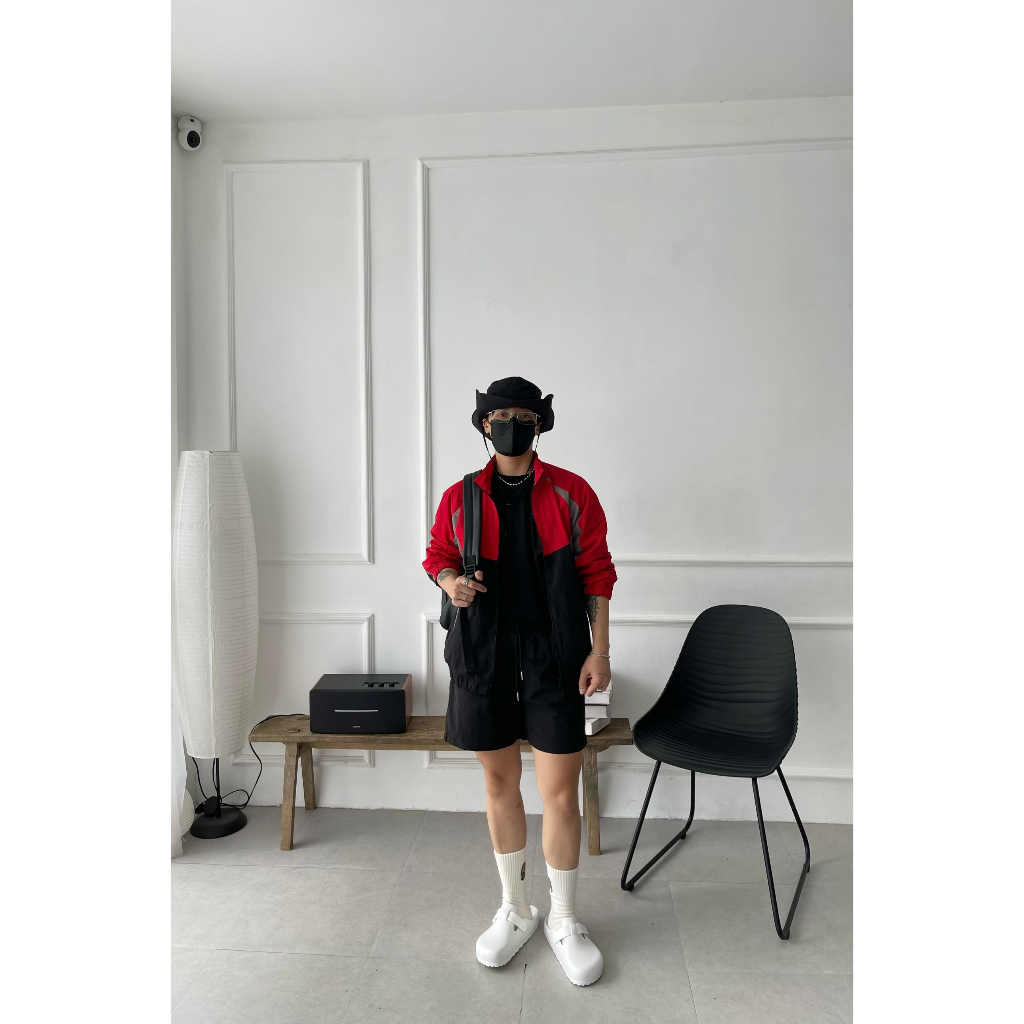 Áo khoác dù 2 lớp form basic phối màu