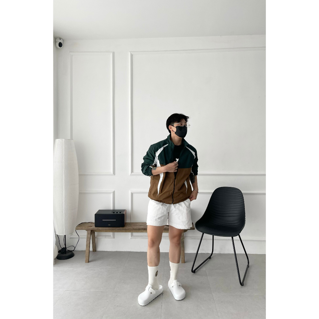 Áo khoác dù 2 lớp form basic phối màu